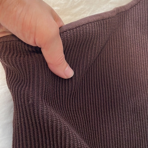 Aritzia Sculpt Knit One Shoulder Top - Picture 3 of 4